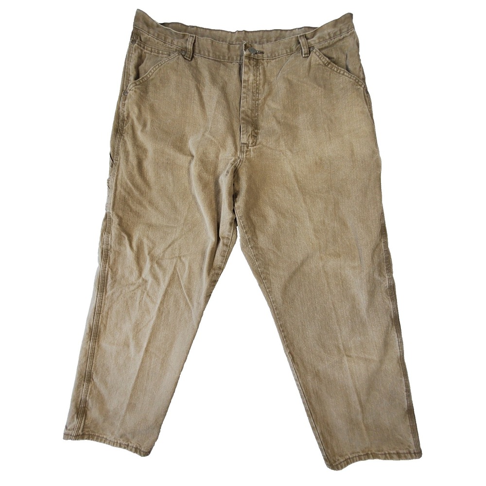 Wrangler Cargo Pants Mens 34x30 Beige Khaki Work Utility Carpenter Pants